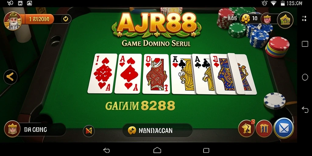 Tampilan gameplay menarik dalam AJR88 yang menunjukkan serunya bermain Domino.