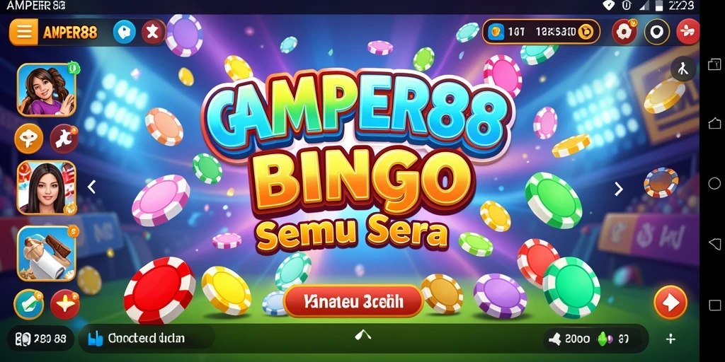 Tampilan gameplay Bingo yang menyenangkan di AMPER88.
