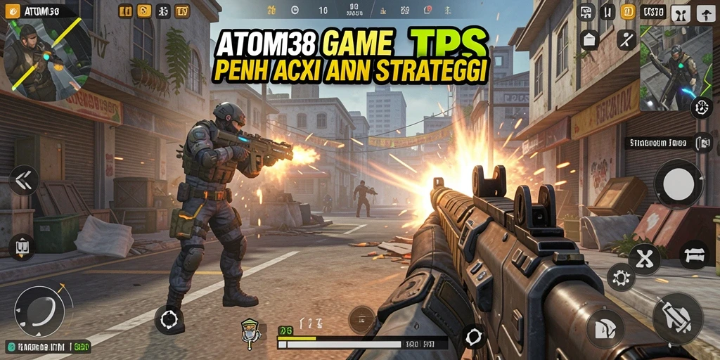 Gameplay seru ATOM138 dengan aksi epik dalam pertempuran TPS.