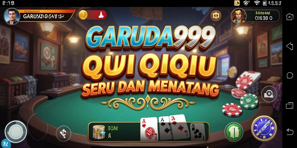 Screenshot menunjukkan gameplay QiuQiu yang seru dan interaktif.
