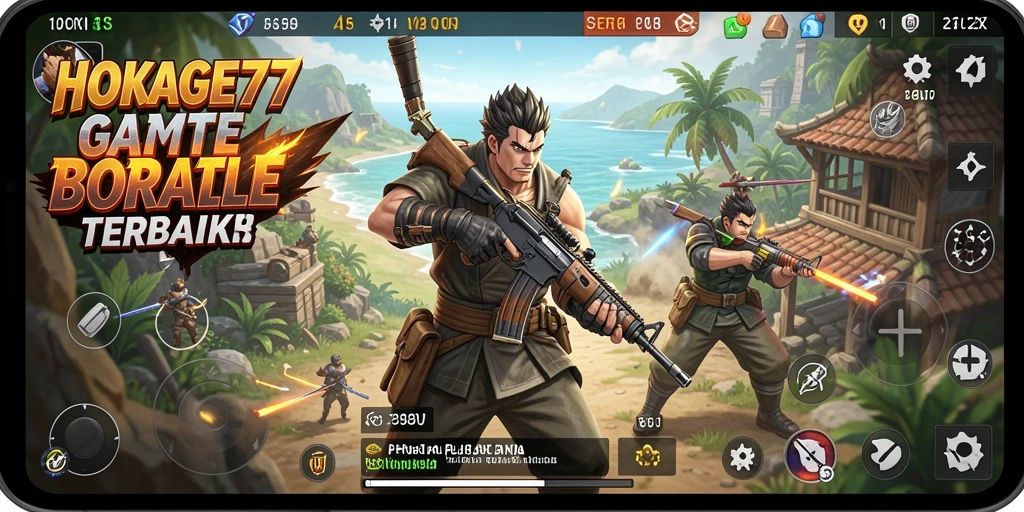 Gameplay HOKAGE77 yang memicu adrenalin di medan perang Battle Royale.