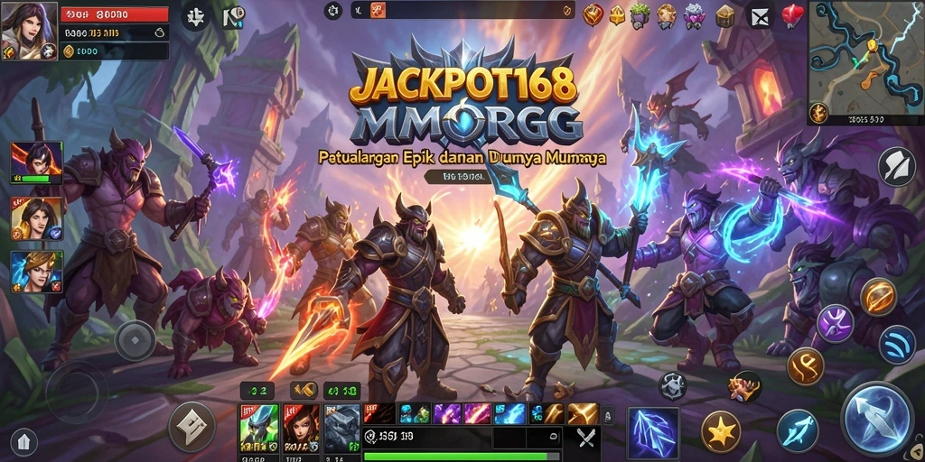 Gameplay seru dari JACKPOT168 dalam dunia MMORPG.