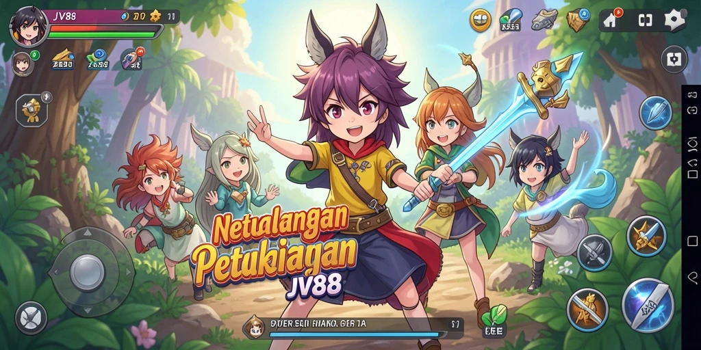 Gameplay Anime yang menarik dengan aksi seru.