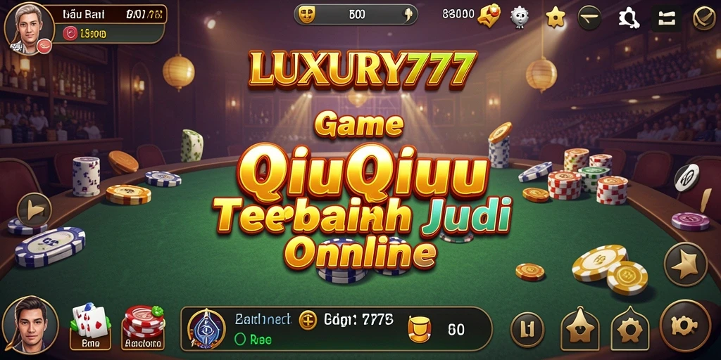 Screenshot LUXURY777 menampilkan gameplay seru QiuQiu.