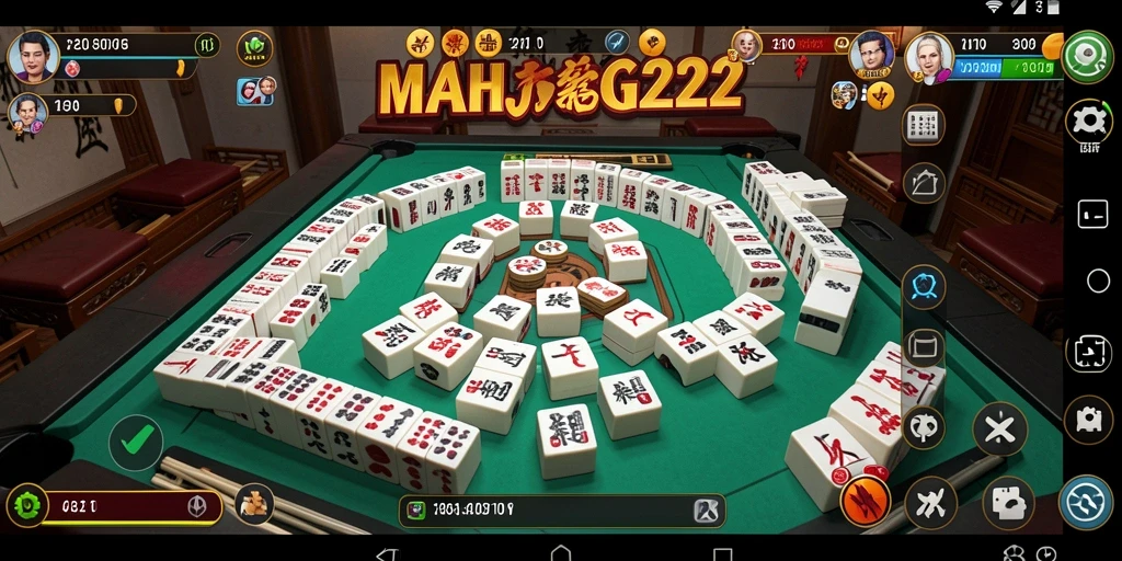 Gameplay seru MAHJONG222 dengan ubin yang menantang.