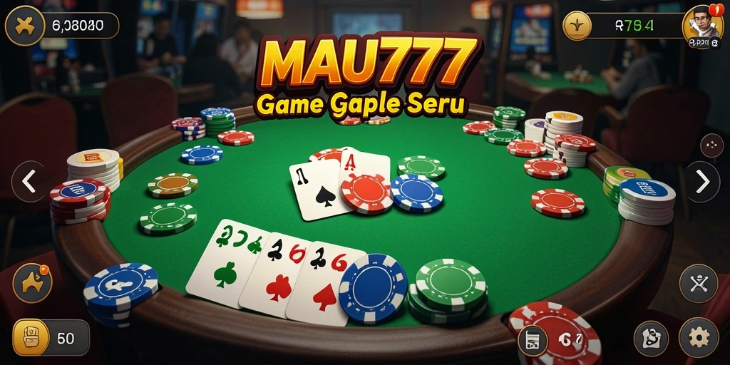 Tampilan gameplay menarik di MAU777 dengan fitur Gaple.