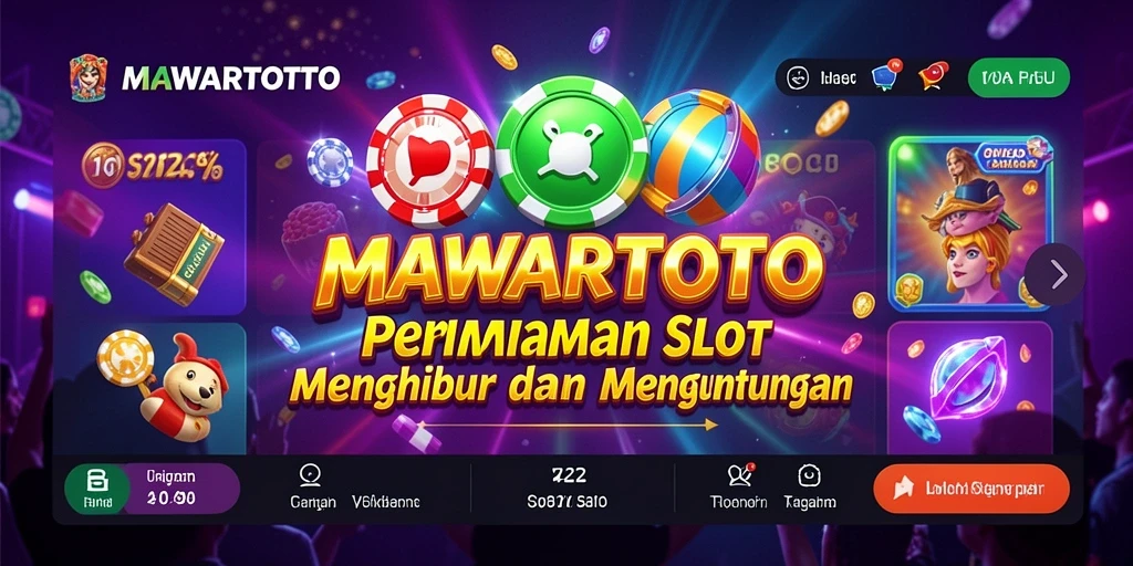 Screenshot gameplay <strong>MAWARTOTO</strong> yang menunjukkan mesin Slot yang mengasyikkan.