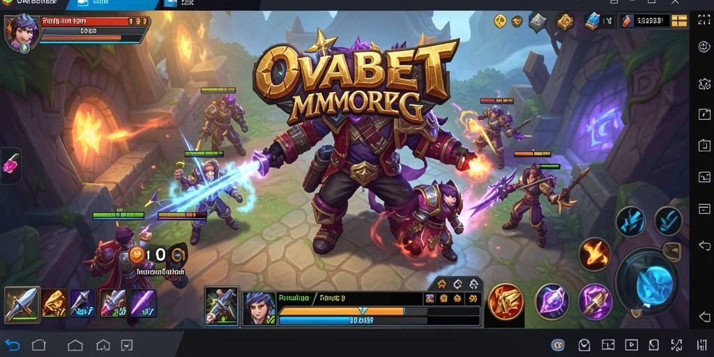Tampilan gameplay OVABET dengan pertempuran seru dan dunia yang luas.