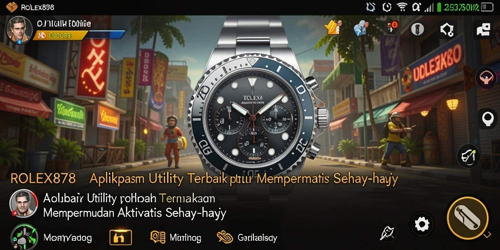 Screenshot utama ROLEX878 menunjukkan antarmuka yang intuitif dan fitur utama.