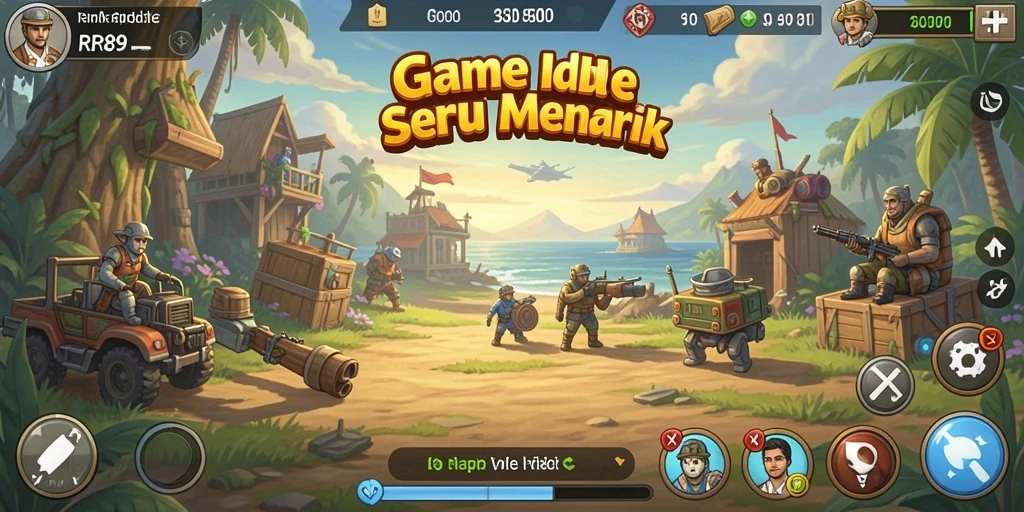 Tampilan gameplay RR89 yang menarik dengan mekanisme Idle.