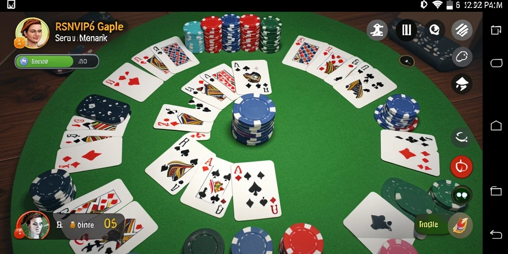 Tampilan screenshot RSNVIP6 menampilkan pengalaman bermain Gaple yang seru.