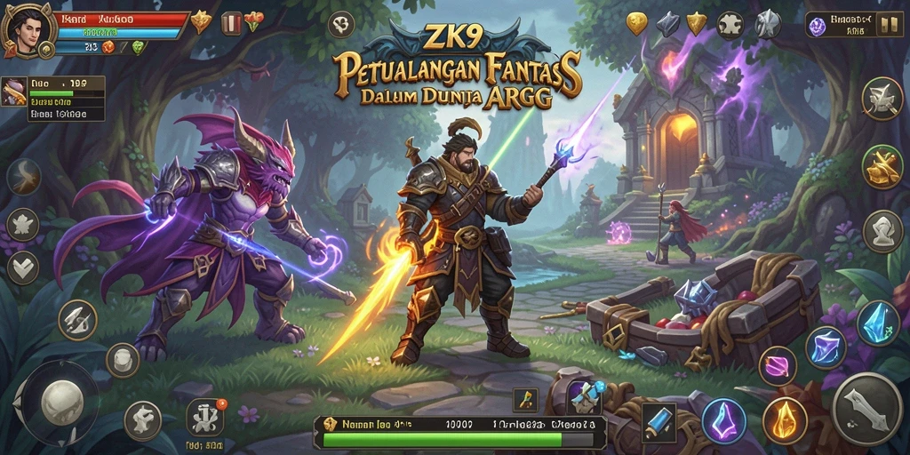 Gameplay seru dan penuh aksi dalam dunia ZK9 yang fantastis.